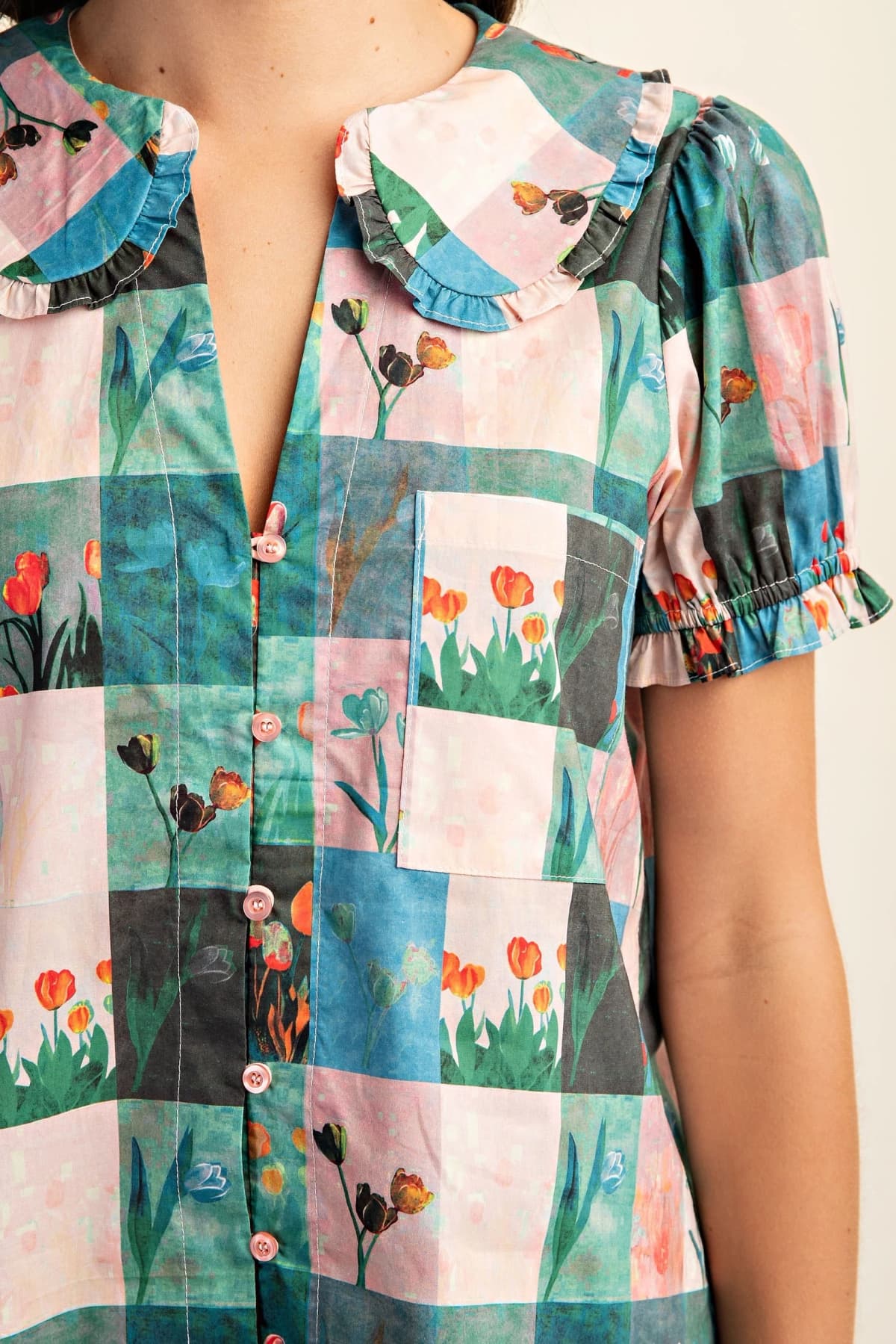 TM1051 - PINK/GREEN MULTI