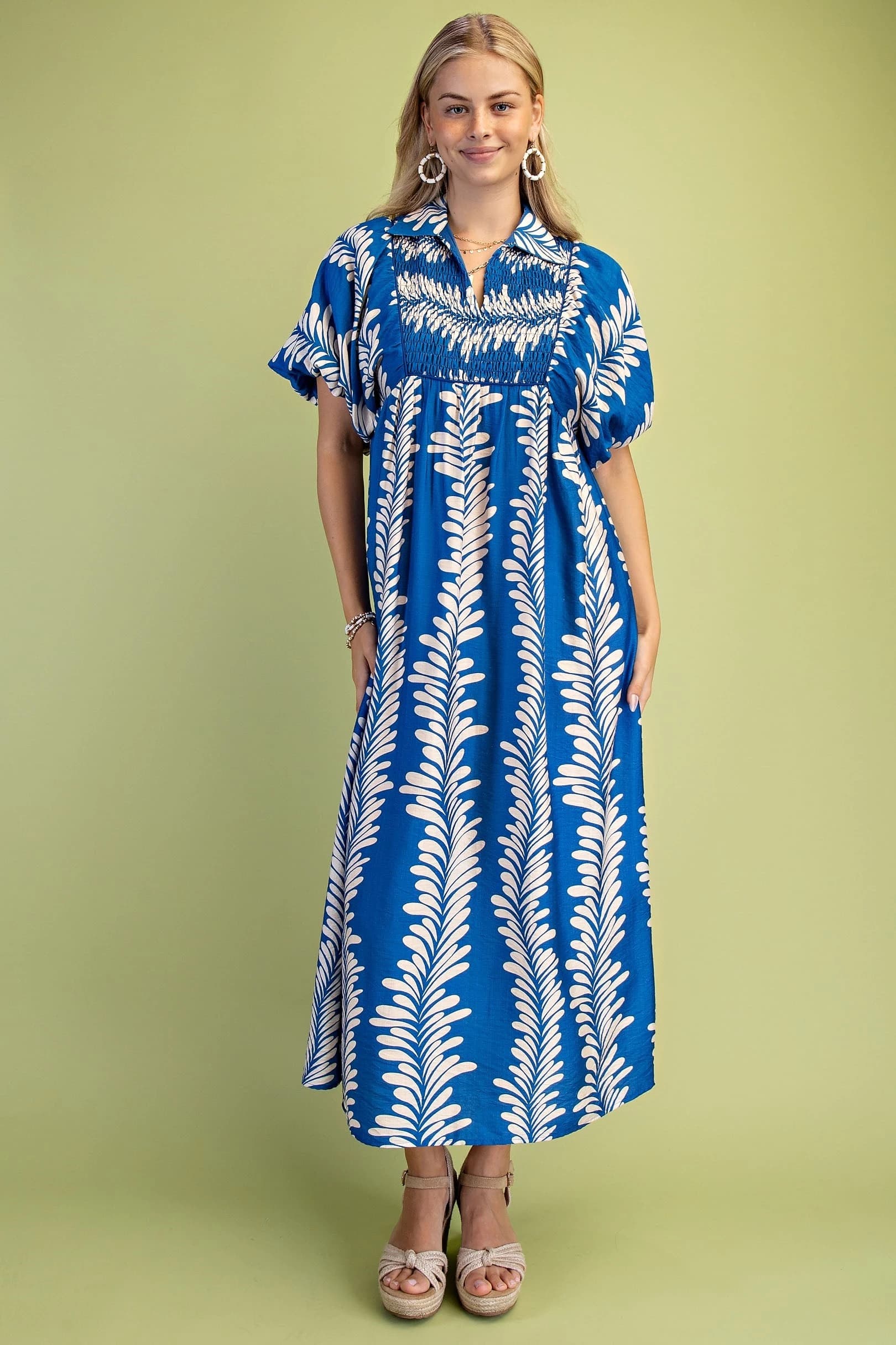 TE1055 - BLUE / CREAM