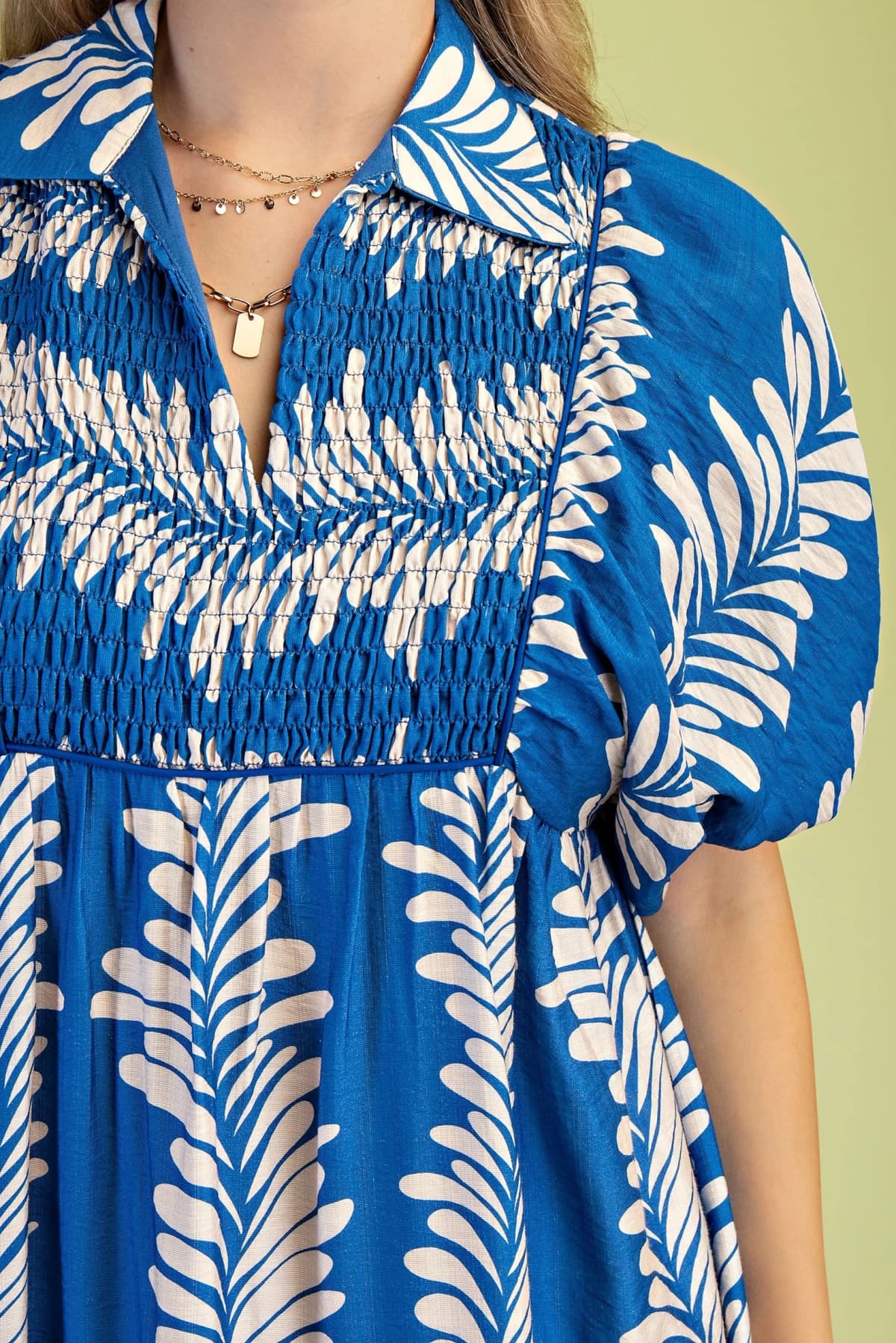 TE1055 - BLUE / CREAM