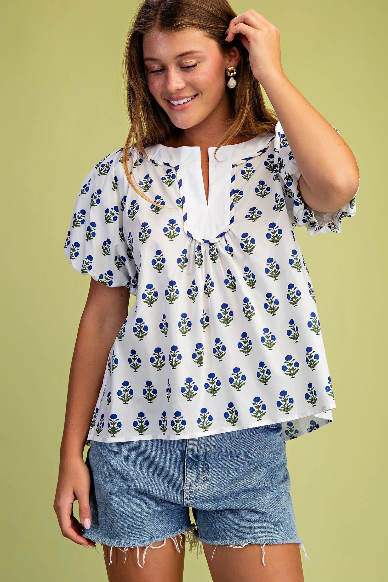 TE1632 - WHITE / BLUE