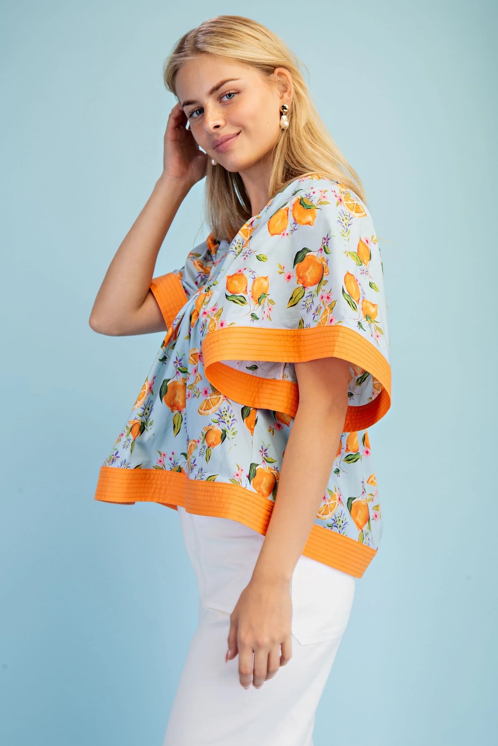 TY1016 - SKYBLUE/ORANGE