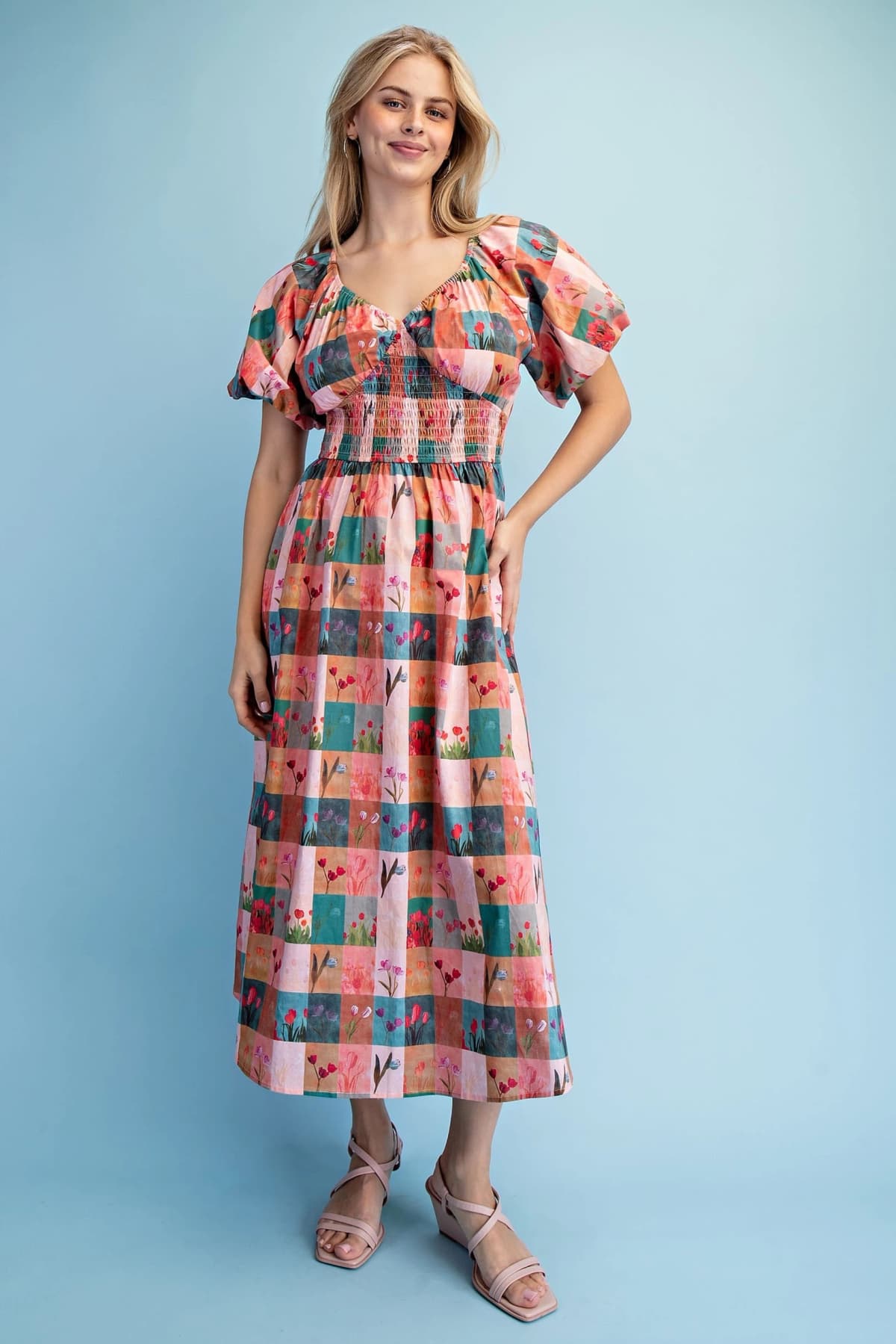 TY1039 - CORAL/BLUE MIX