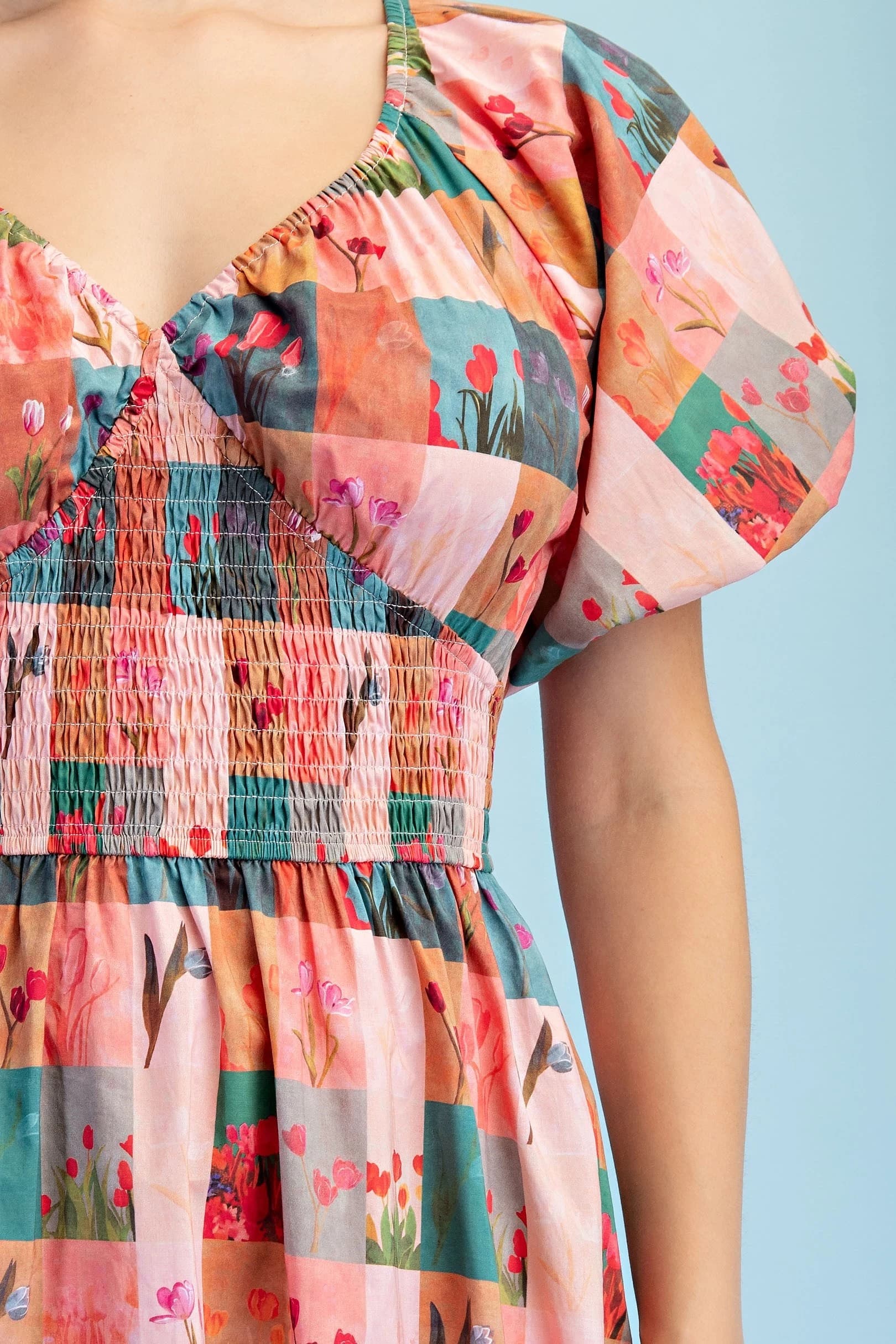 TY1039 - CORAL/BLUE MIX