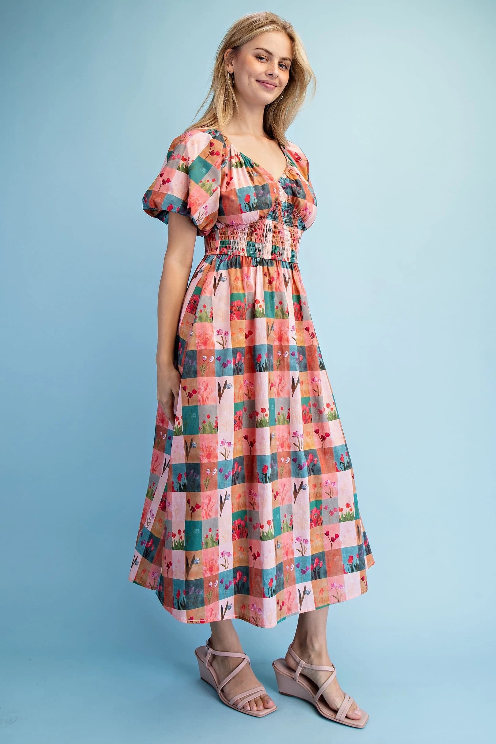 TY1039 - CORAL/BLUE MIX