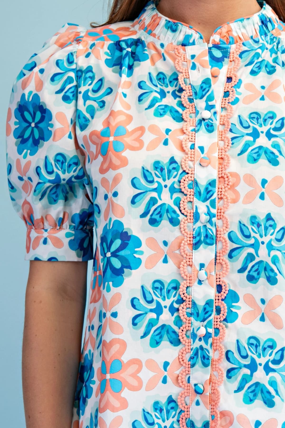 TE1741 - CORAL / BLUE