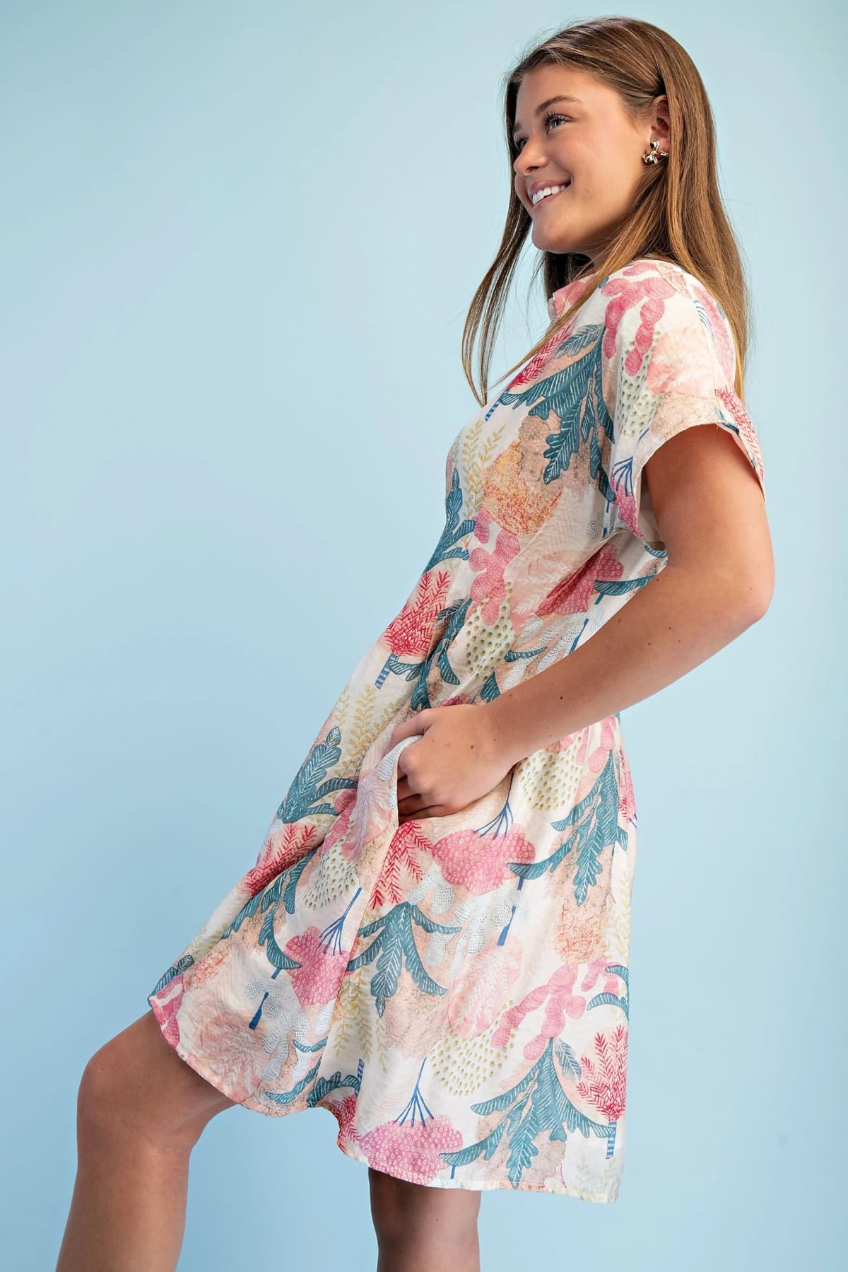 TE1787 - CORAL / TEAL