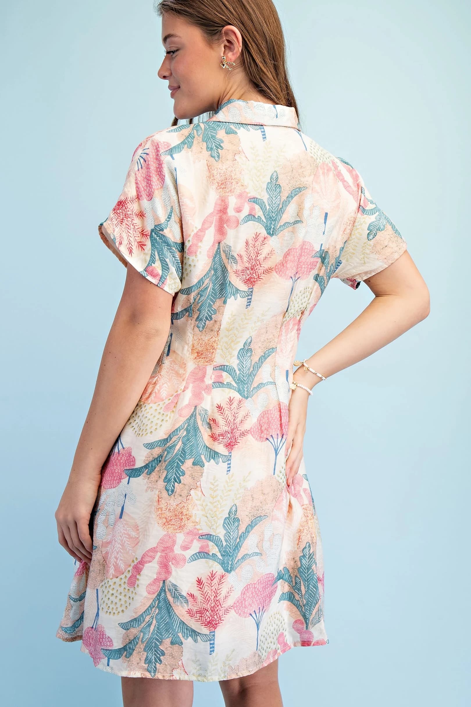 TE1787 - CORAL / TEAL