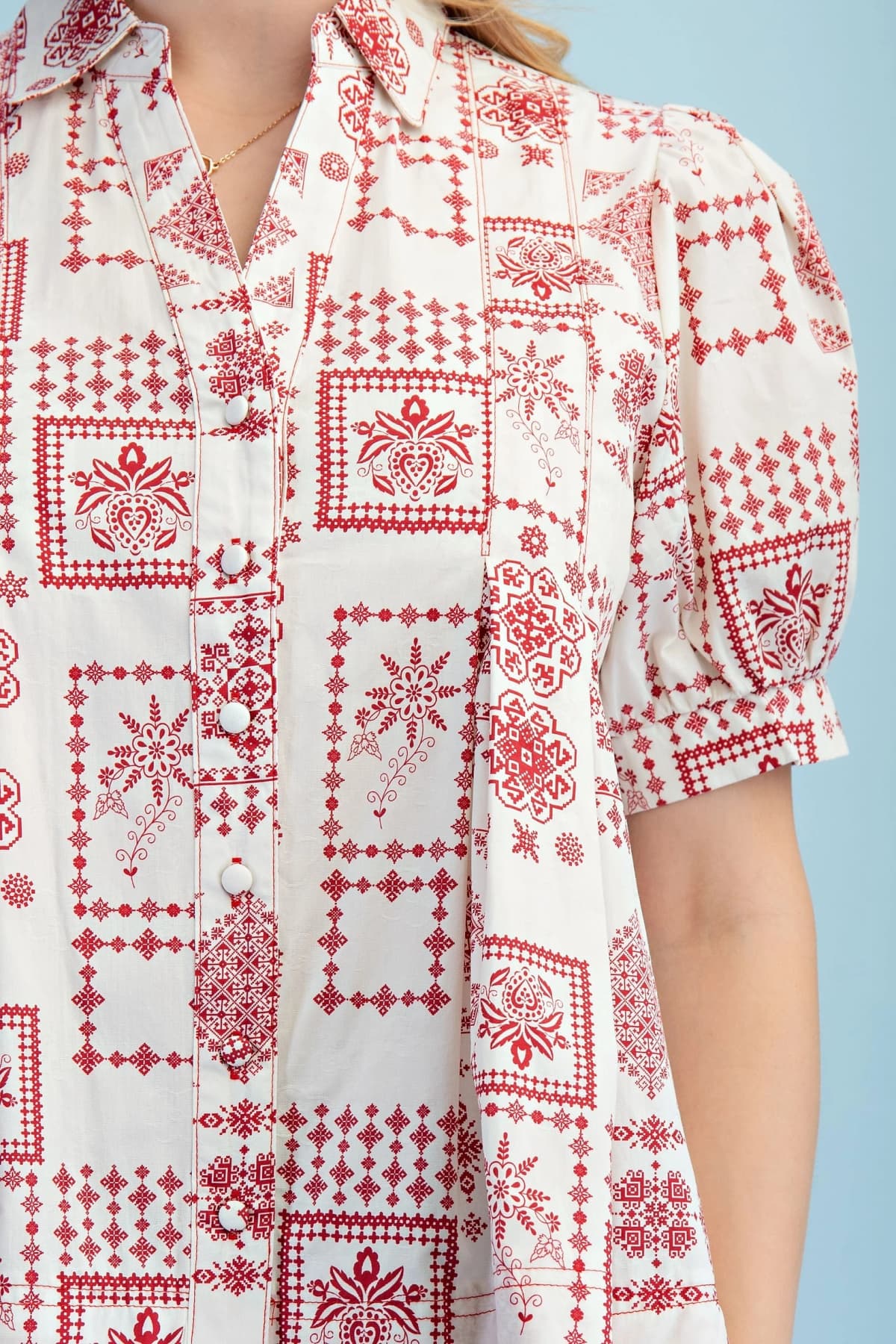 TE1925 - IVORY / RED