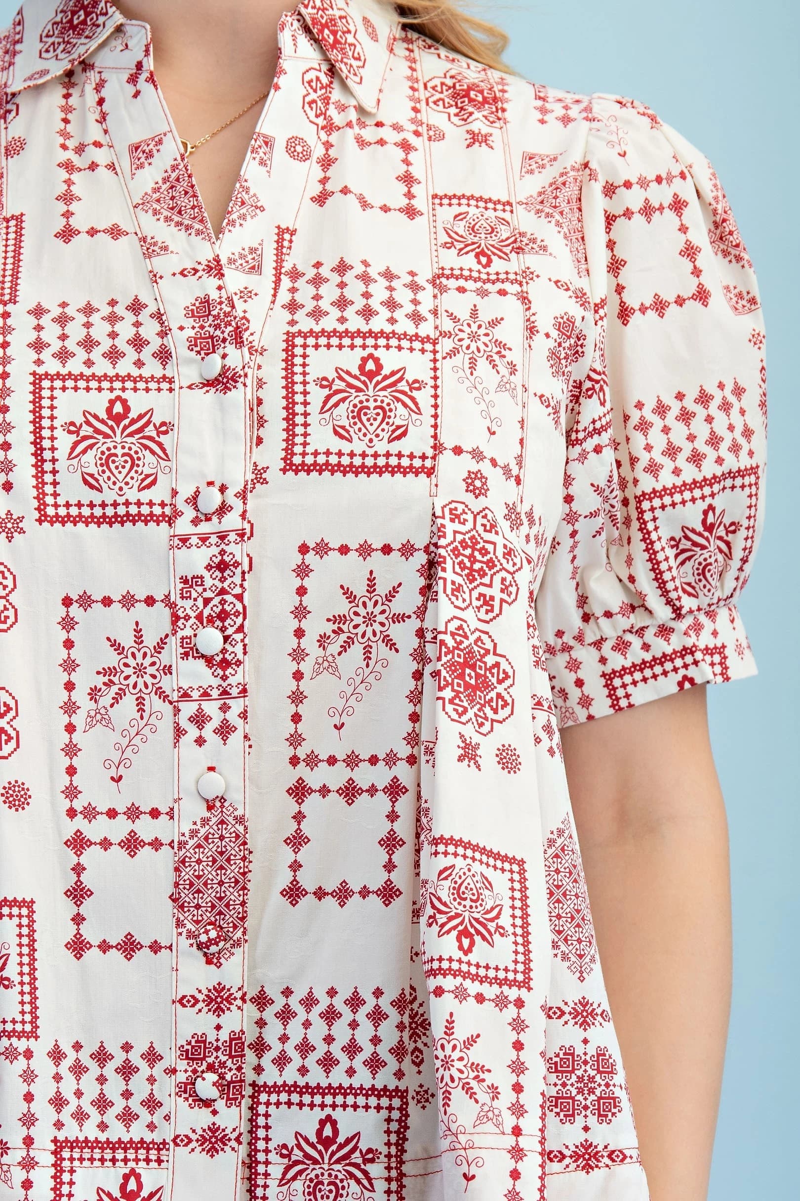 TE1925 - IVORY / RED