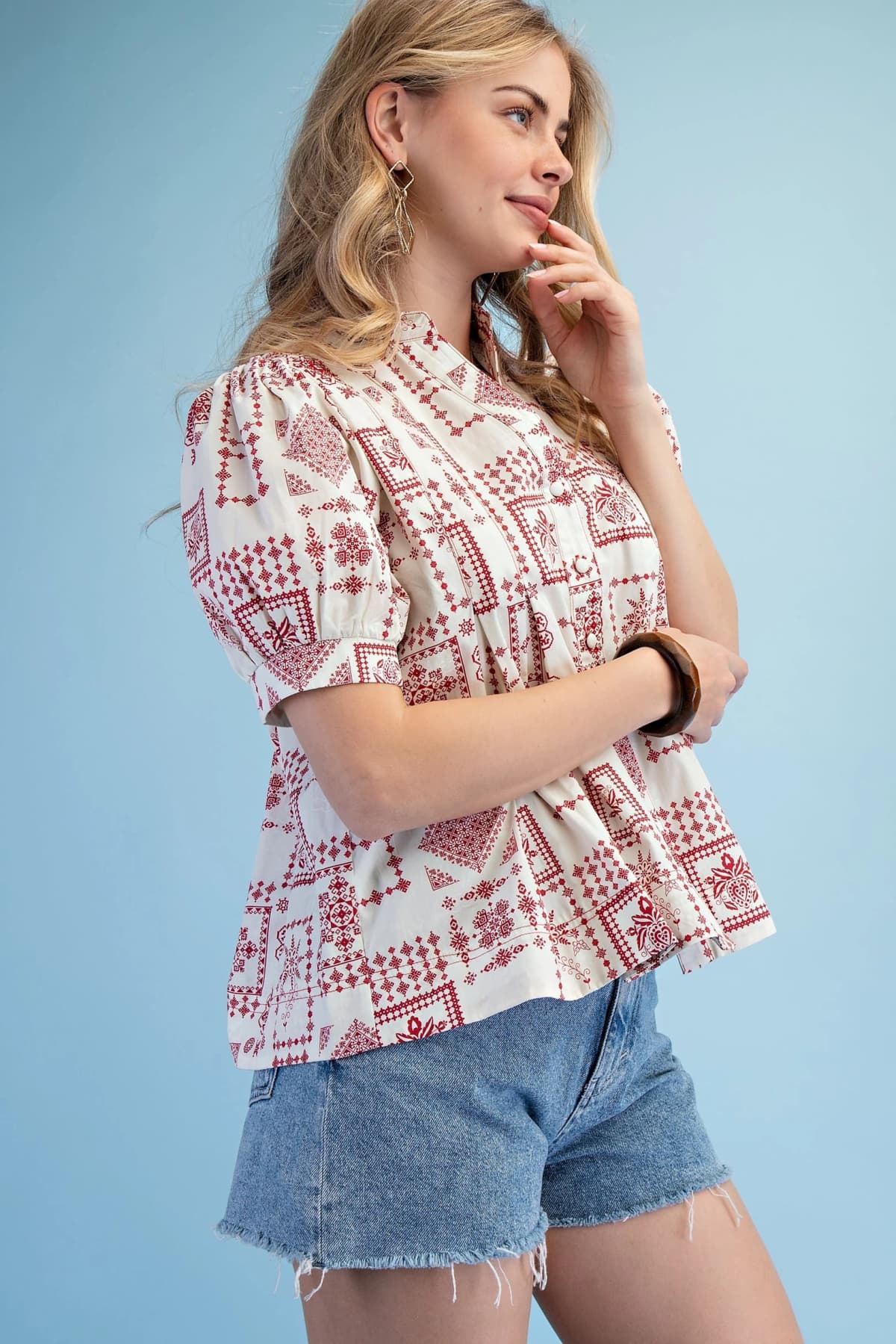 TE1925 - IVORY / RED