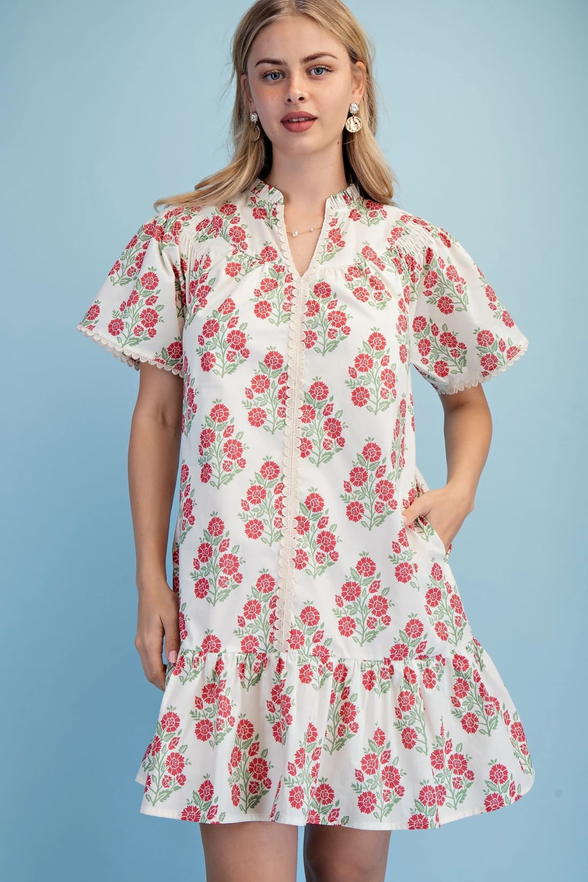 TE1946 - CREAM / RED