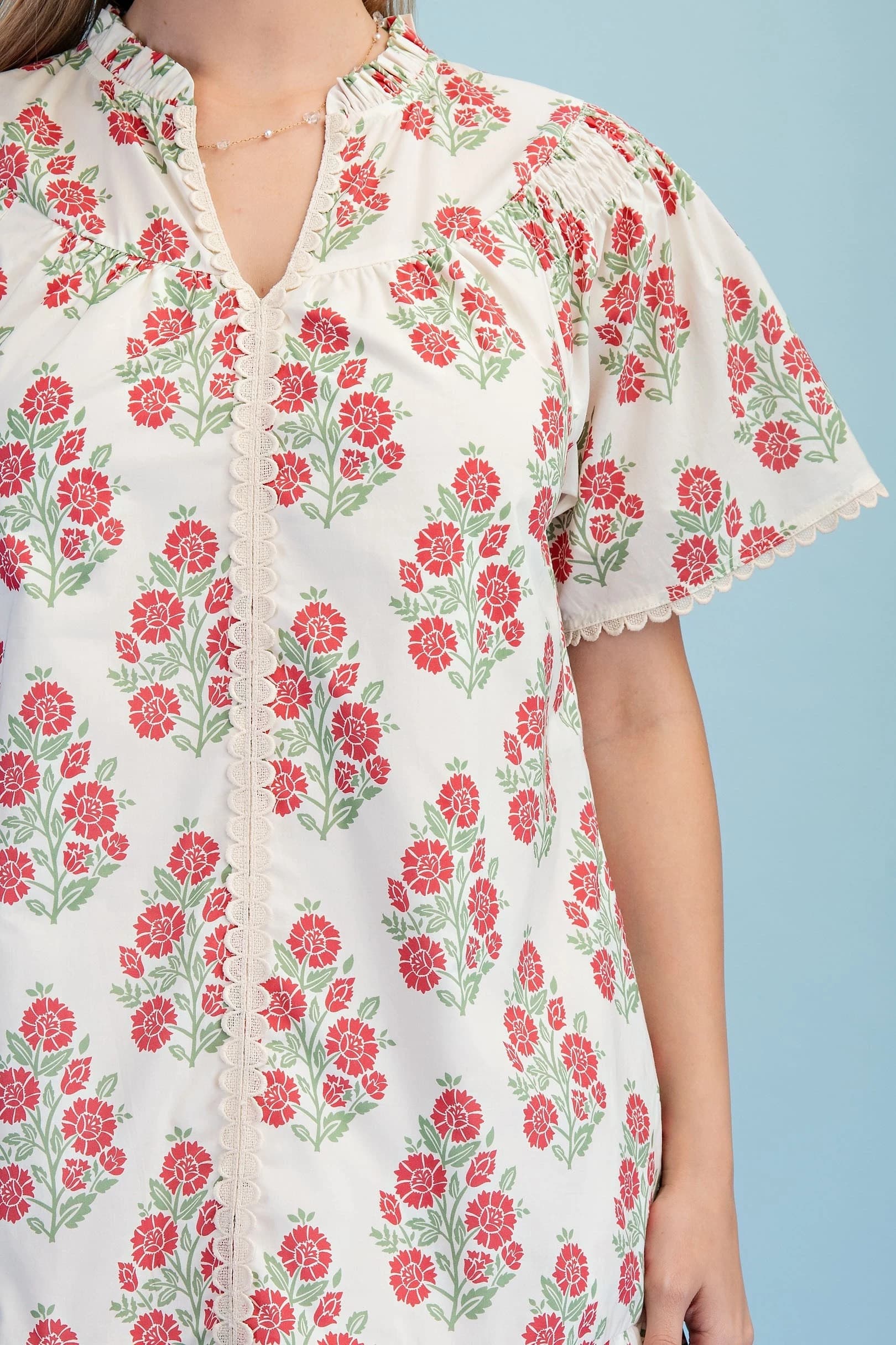 TE1946 - CREAM / RED