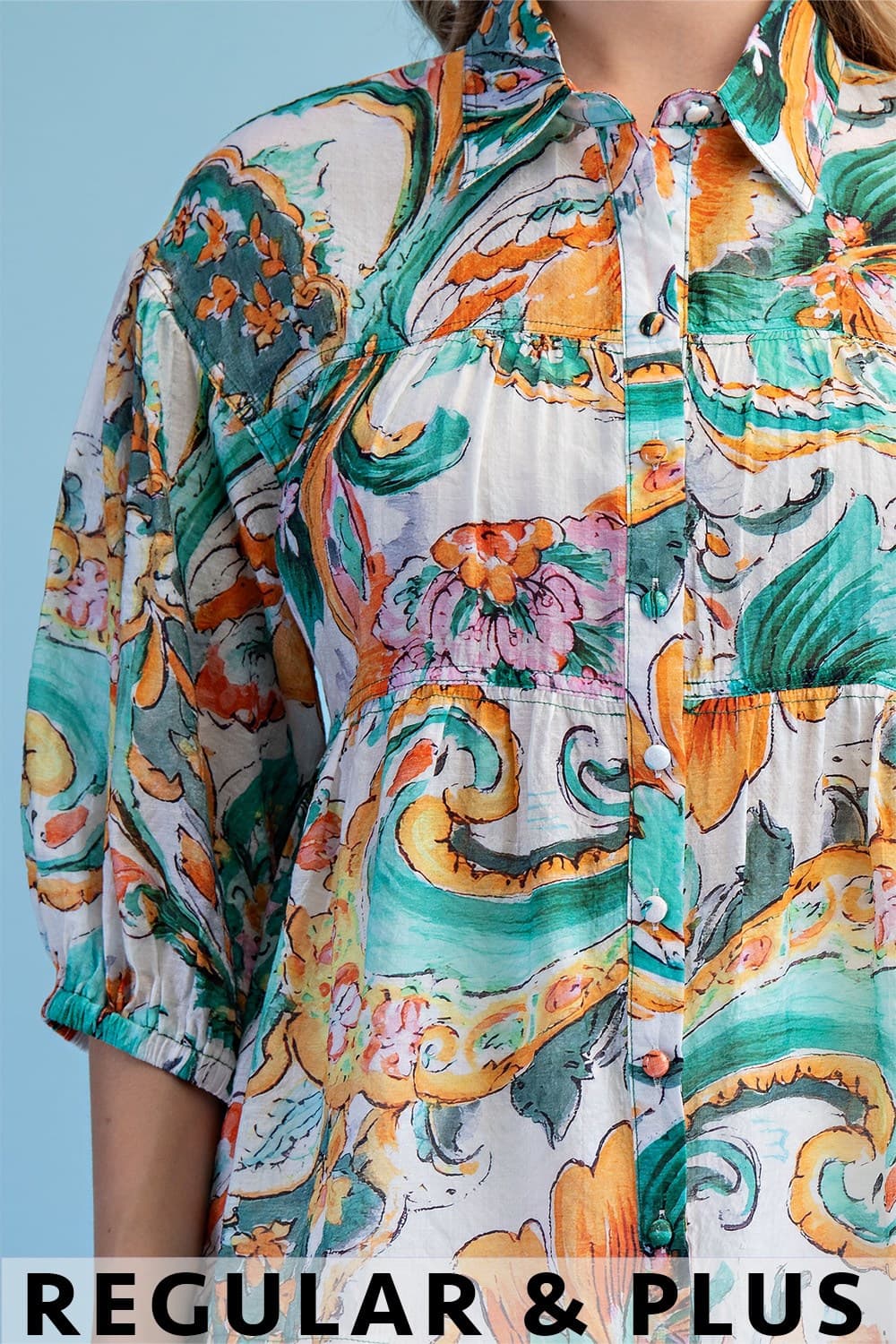 TE1983 - ORANGE / TEAL