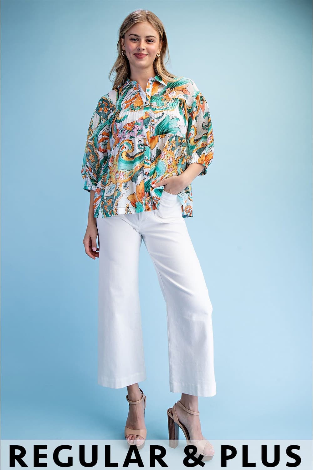 TE1983 - ORANGE / TEAL