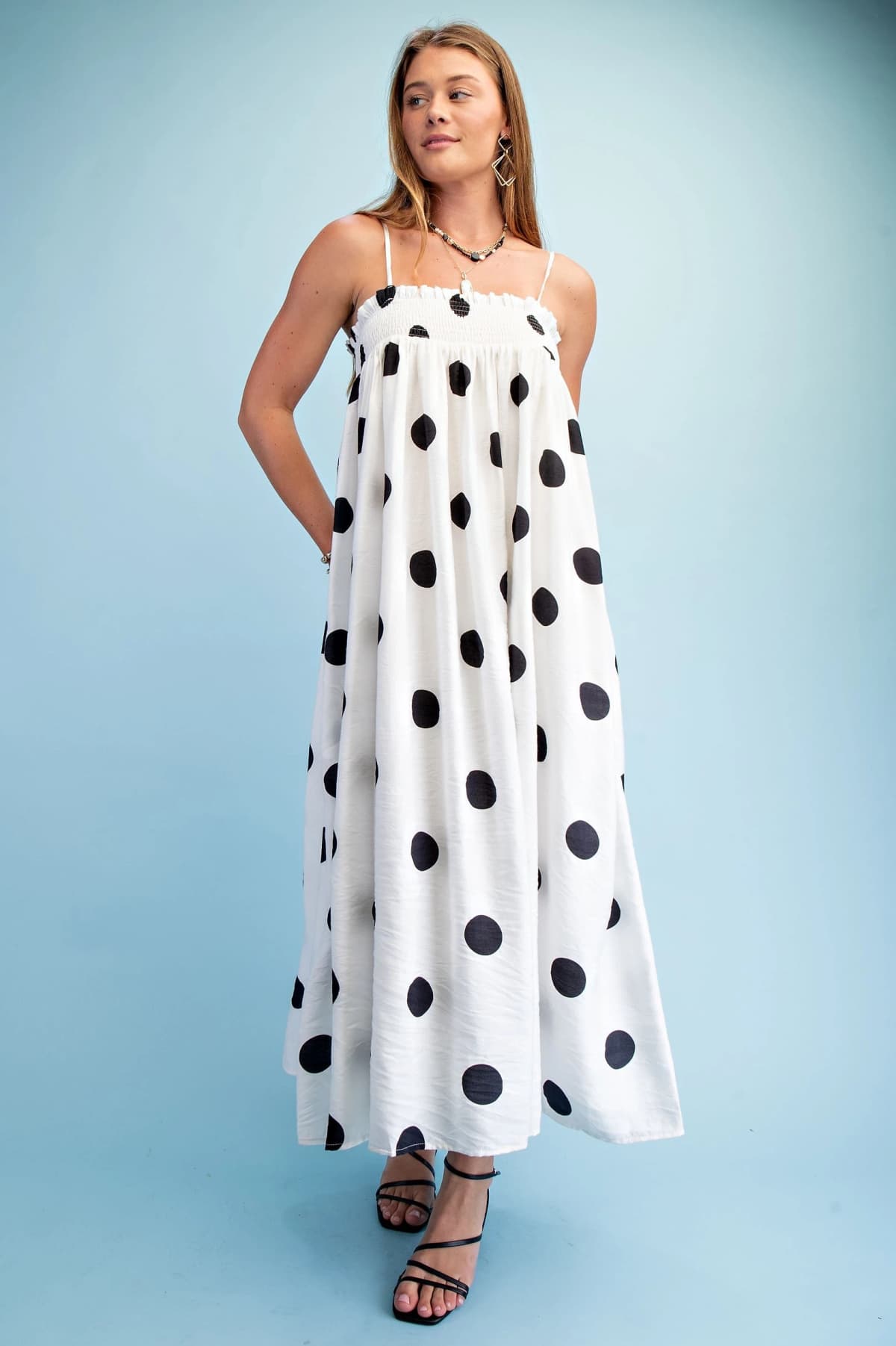 TY1347 - BLACK POLKA-DOT