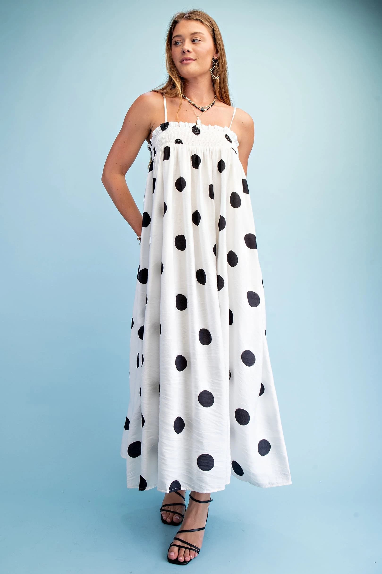 TY1347 - BLACK POLKA-DOT