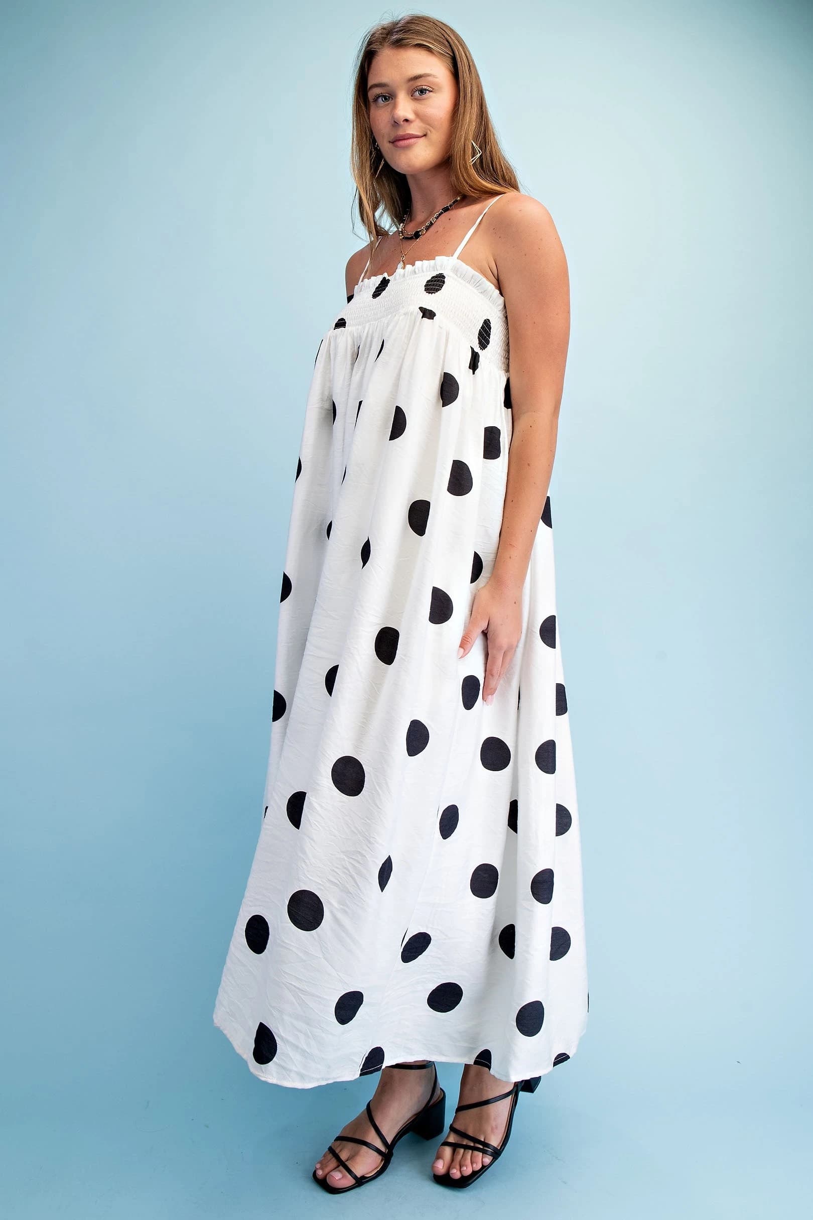 TY1347 - BLACK POLKA-DOT