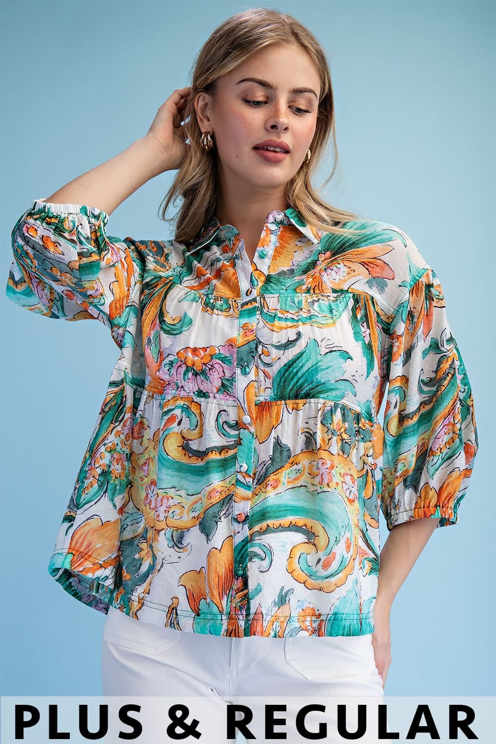 PE1983 - ORANGE / TEAL