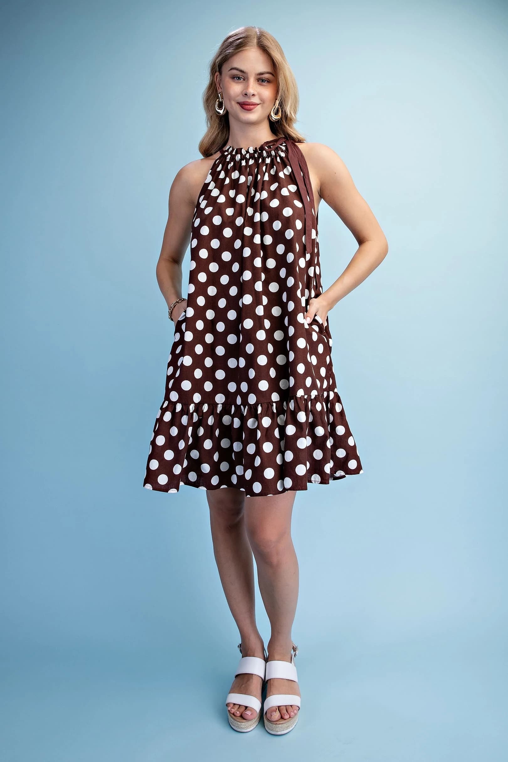 TY1359 - BROWN POLKA-DOT