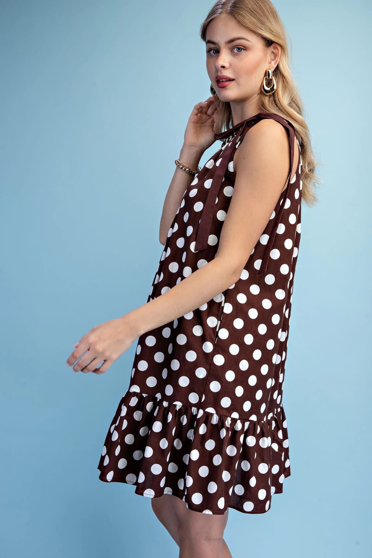 TY1359 - BROWN POLKA-DOT