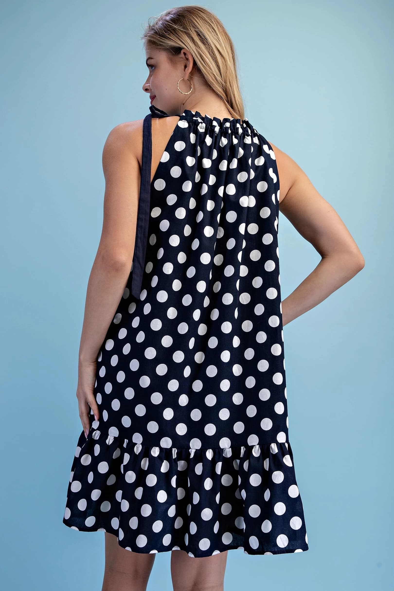 TY1359 - NAVY POLKA-DOT